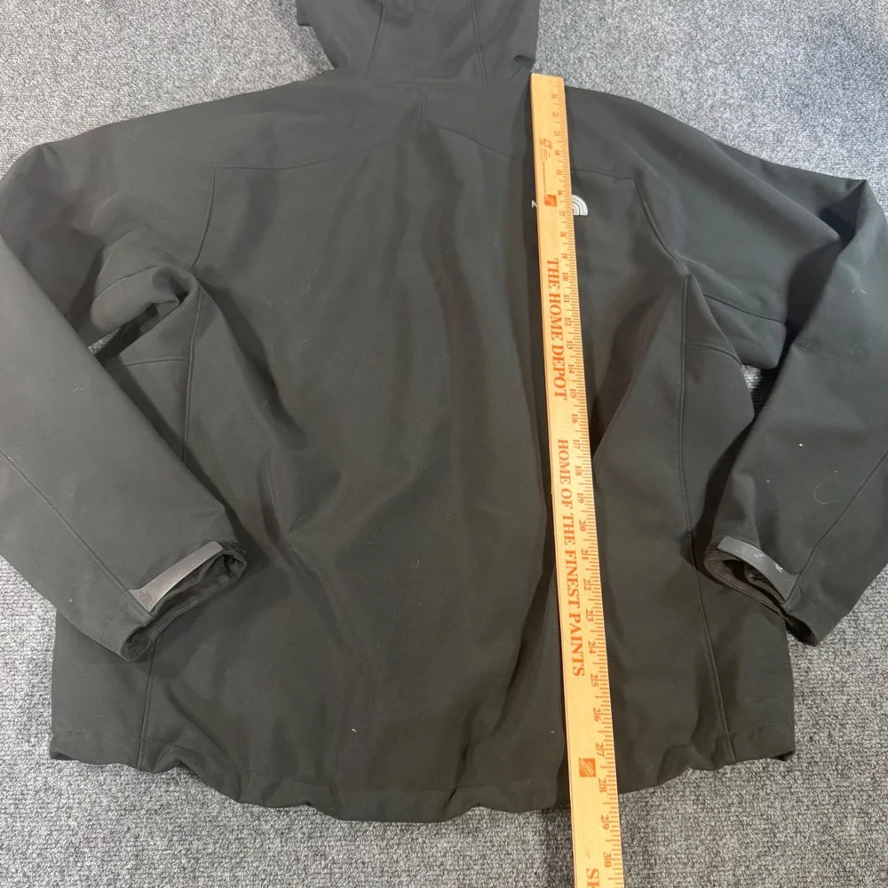 The North Face Apex Bionic Hooded Softshell Jacket Mens XL Black Windproof Fleec